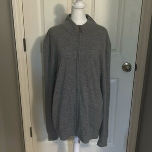 Buttoned down zippered 100% cashmere at sweater size XXL NWT